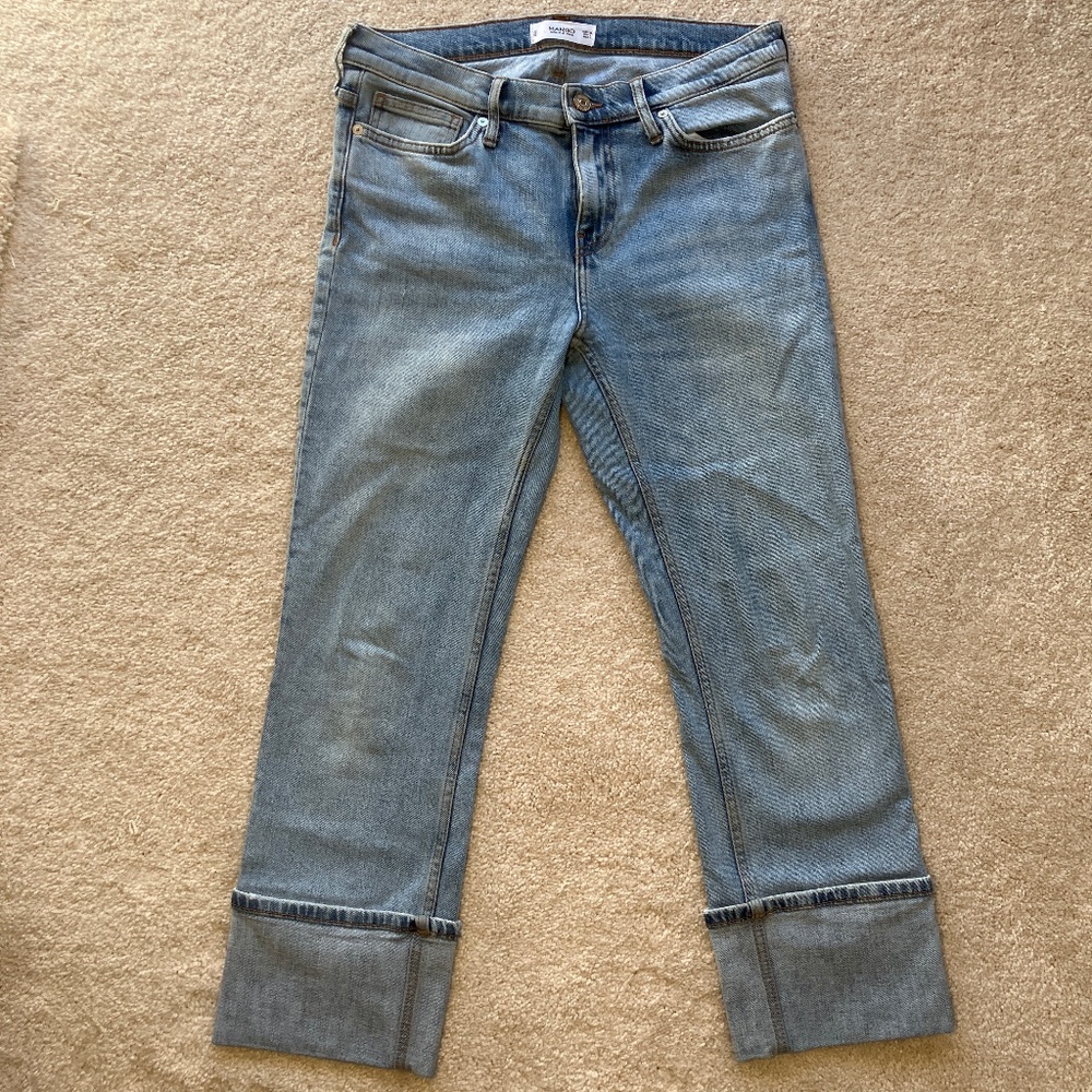Mango denim blue jeans size 6